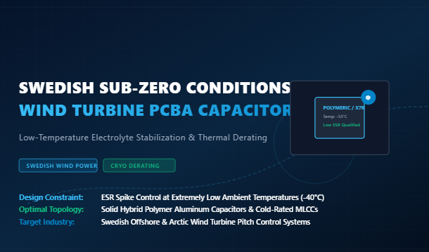 Последние блоги о компании Navigating Swedish Sub-Zero Conditions: Capacitor Selection and Thermal Derating for Wind Turbine PCBA