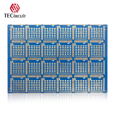 FR4 RIGID PCB Четырехсторонний 6-слойный ПКБ-картон Half Cut Slot Immersion Gold 2u