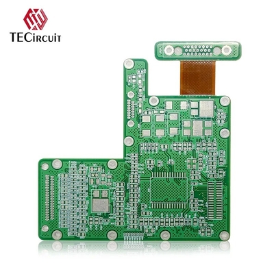 FR4 PI материал жесткий гибкий печатный пластинка PCB погружение золото 2u