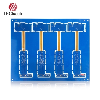 1.2 мм толщина 4 слоя жесткие гибкие печатные платы PCB погружение золото 2U